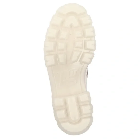 White/ off whleather boot. Brand new with Box Women’s US sizes. COLOR: Off white